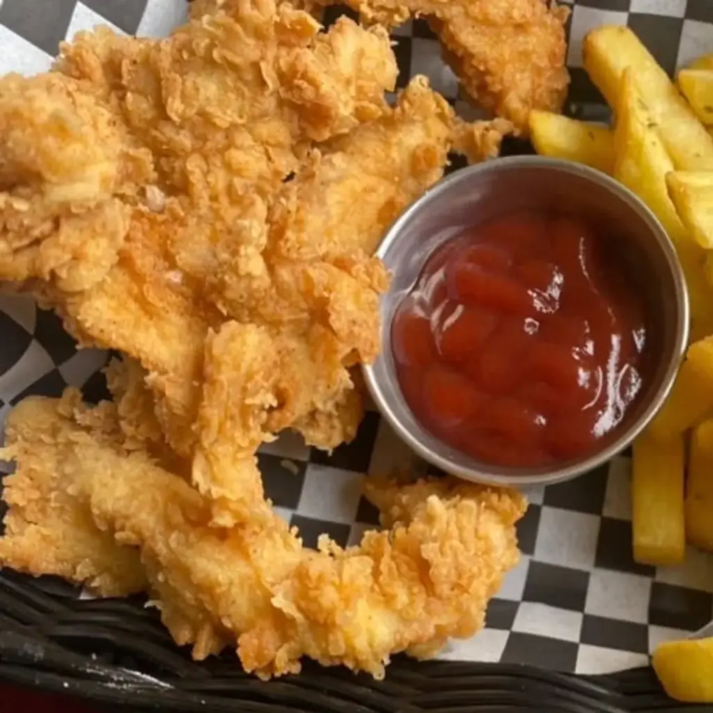 Fried Chicken Breast Strips & Fries