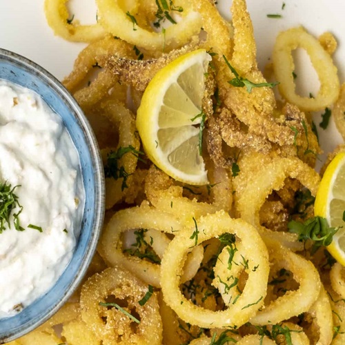Fried Calamari with Tartar Sauce