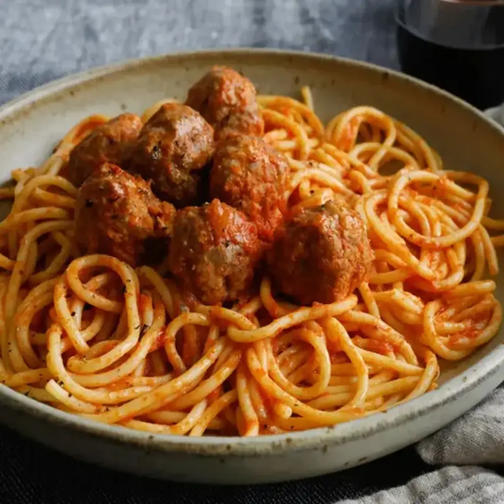 Spaghetti & Meatballs (Fettuccine)