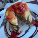 Hazelnut Chocolate & Strawberries Pancakes 