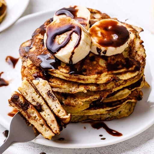 Banana & Chocolate Pancakes