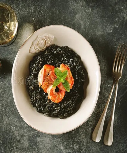 Risotto Squid Ink & Shrimp