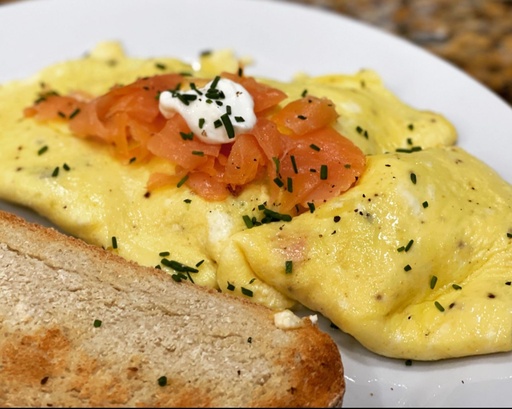 Greek Salmon Omelette